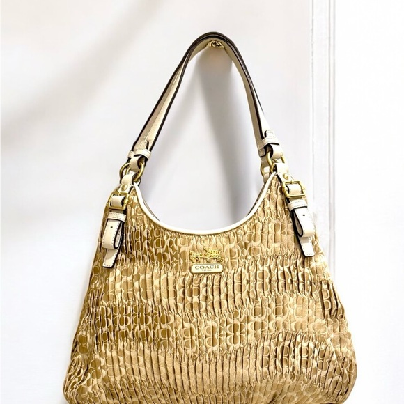 Coach Handbags - COACH Madison Maggie Gathered Pleated Signature 18886